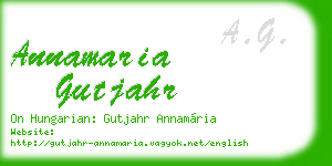 annamaria gutjahr business card